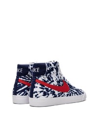 weiße Mit Batikmuster hohe Sneakers von Nike