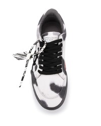 weiße Mit Batikmuster Segeltuch niedrige Sneakers von Off-White