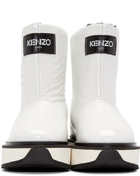 weiße mittelalte Stiefel von Kenzo