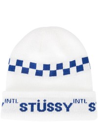 weiße Mütze von Stussy
