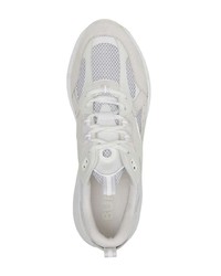 weiße niedrige Sneakers mit Karomuster von Burberry