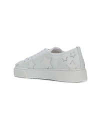 weiße niedrige Sneakers mit Sternenmuster von Miu Miu