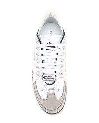 weiße niedrige Sneakers von DSQUARED2