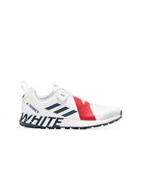 weiße niedrige Sneakers von Adidas By White Mountaineering