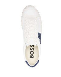 weiße niedrige Sneakers von BOSS