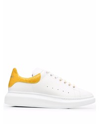 weiße niedrige Sneakers von Alexander McQueen