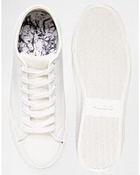 weiße niedrige Sneakers von Aldo