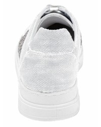 weiße niedrige Sneakers von Andrea Conti