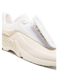 weiße niedrige Sneakers von Raf Simons