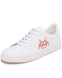 weiße niedrige Sneakers von Anya Hindmarch