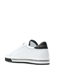 weiße niedrige Sneakers von Dolce & Gabbana