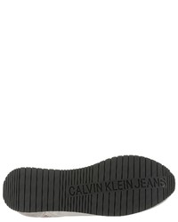 weiße niedrige Sneakers von Calvin Klein