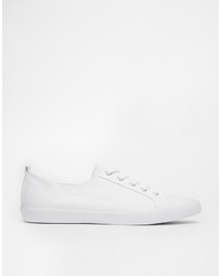 weiße niedrige Sneakers von Asos