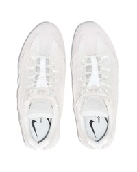 weiße niedrige Sneakers von Comme Des Garcons Homme Plus