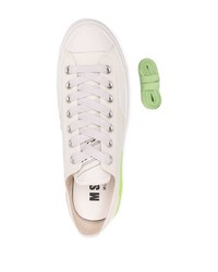 weiße niedrige Sneakers von MSGM