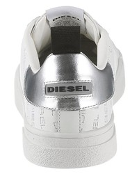 weiße niedrige Sneakers von Diesel