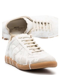 weiße niedrige Sneakers von Maison Margiela