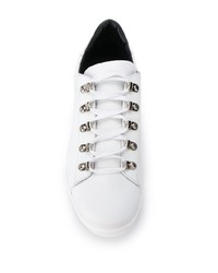 weiße niedrige Sneakers von Balmain