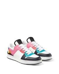 weiße niedrige Sneakers von Jimmy Choo