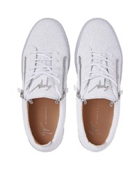 weiße niedrige Sneakers von Giuseppe Zanotti