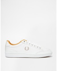 weiße niedrige Sneakers von Fred Perry