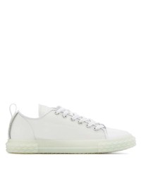 weiße niedrige Sneakers von Giuseppe Zanotti