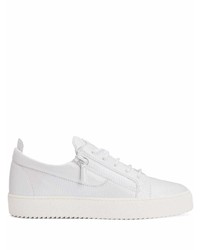 weiße niedrige Sneakers von Giuseppe Zanotti