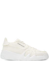 weiße niedrige Sneakers von Giuseppe Zanotti