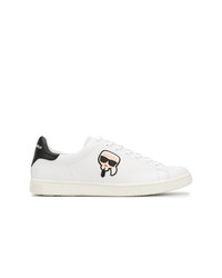 weiße niedrige Sneakers von Karl Lagerfeld