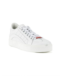 weiße niedrige Sneakers von DSQUARED2