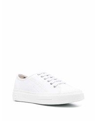 weiße niedrige Sneakers von Salvatore Ferragamo