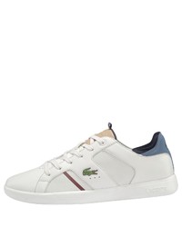 weiße niedrige Sneakers von Lacoste