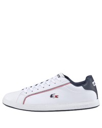 weiße niedrige Sneakers von Lacoste