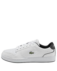 weiße niedrige Sneakers von Lacoste