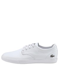 weiße niedrige Sneakers von Lacoste