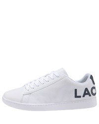 weiße niedrige Sneakers von Lacoste