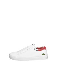 weiße niedrige Sneakers von Lacoste