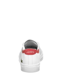 weiße niedrige Sneakers von Lacoste