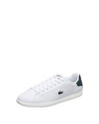 weiße niedrige Sneakers von Lacoste