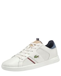 weiße niedrige Sneakers von Lacoste