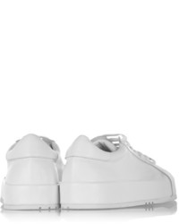 weiße niedrige Sneakers von Jil Sander