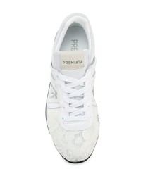 weiße niedrige Sneakers von White Premiata