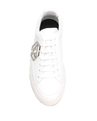 weiße niedrige Sneakers von Philipp Plein