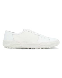 weiße niedrige Sneakers von Prada