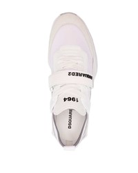 weiße niedrige Sneakers von DSQUARED2