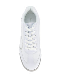 weiße niedrige Sneakers von Calvin Klein Jeans