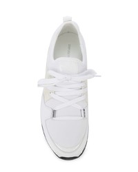 weiße niedrige Sneakers von Emporio Armani