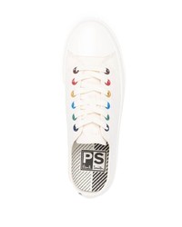 weiße niedrige Sneakers von PS Paul Smith