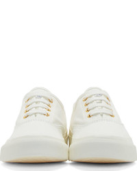 weiße niedrige Sneakers von Kitsune