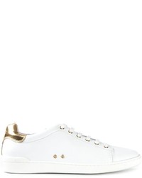 weiße niedrige Sneakers von Moschino